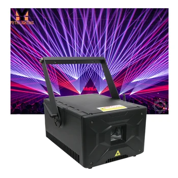 МИТ Пълноцветен лазерен лъч RGB Анимационен проекция Програмируем лазерен проектор с ILDA
