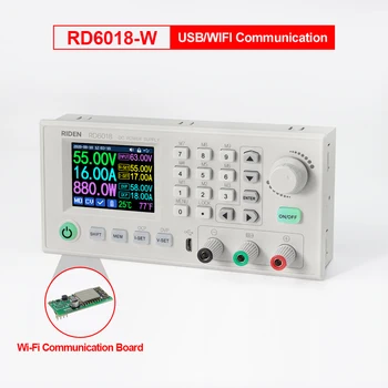 RD RD6018 RD6018W USB WiFi DC-DC Напрежение стъпка надолу Модул за Хранене стъпка надолу Конвертор Волтметър Мултицет 60 В 18A WI-Fi Инструмент
