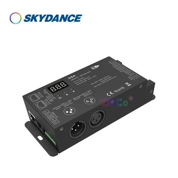 Skydance DSA 5-24 В 12 В DMX512 в SPI DMX Декодер преобразувател на сигнал RGB IC-слаби RGBW WS2812 WS2815 Контролер led лента