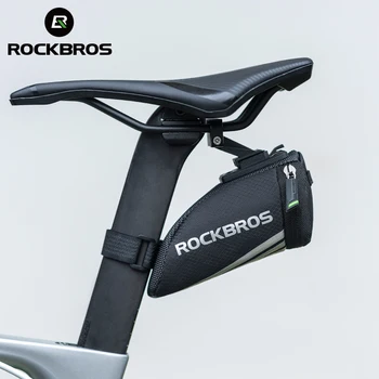 Официална чанта ROCKBROS, преносим найлонов мини-задни джоба, малко светоотражающее седалка, отзад на седлото, аксесоари за планински велосипеди
