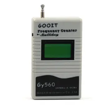 Тестер брояч честота GY560, 2-лентов радио GSM 50 Mhz-2,4 Ghz, Тестови устройства с LCD дисплей