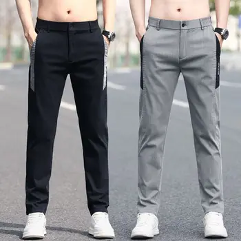 Пролет-лято Тънки ежедневни панталони за мъже, нова корейска версия на директно намаляване, трендови тънки и универсални спортни панталони за мъже