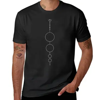Тениска с геометрична слънчевата система, скъпа дрехи с къс ръкав, забавна тениска, за мъже тренировочная риза