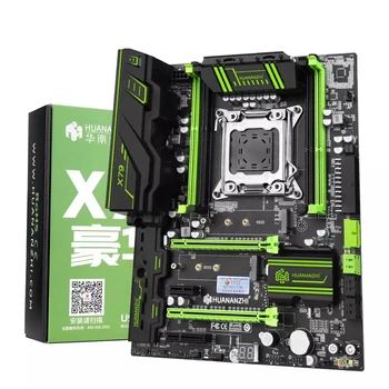 HUANANZHI X79 GREEN 2.49 V3.1 дънна платка LGA 2011 ATX USB3.0 SATA3 PCI-E NVME M. 2 SSD поддържа REG ECC памет и Xeon E5