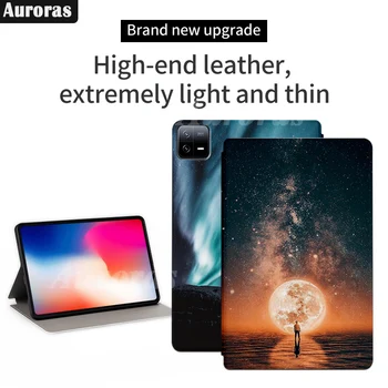 Auroras За Xiaomi Pad 6 11-инчов Калъф Dreamy Star Galaxy Pattern Поставка Магнитна Обвивка За Mi Pad 6 11 