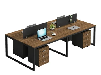 Направени по поръчка офис бюро с метални крака 2-4 места, Офис, работно място, Офис маса в кабина, търговска маса