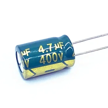 10 бр./лот 400 4,7 icf висока честота на низкоомный 400 4,7 icf алуминиеви електролитни кондензатори с размери 8*12 20%