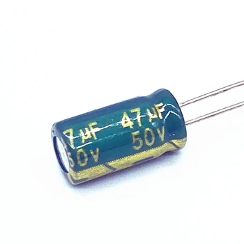 500 бр./много висока честота нисък импеданс 50 47 icf алуминиеви електролитни кондензатори размер на 6 * 12 47 icf 50 20%