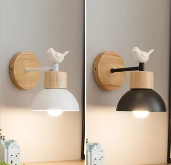 Скандинавски монтиран на стената лампа, креативен модерен минималистичен входно антре, спалня, всекидневна, коридор, килер, детска нощна лампа
