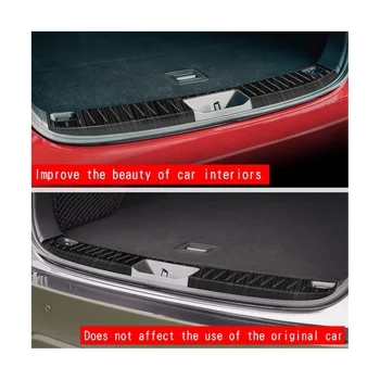 Авто Задна Броня, Вградена Защита на Багажника От Надраскване, автоаксесоари за Mazda CX60 2022 2023, Черен, 2 бр.