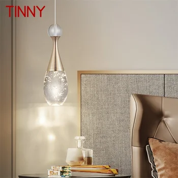 Модерен Окачен лампа TINNY, Креативна Кристален Полилей, led осветителни тела, Декоративни осветителни тела за спалнята, трапезарията