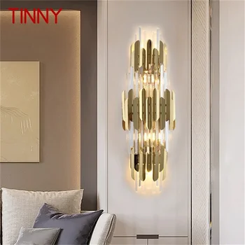 · Стенен монтаж лампа от фин кристал, съвременни led стенни лампи за помещения, Декоративни осветителни тела за дома Спални